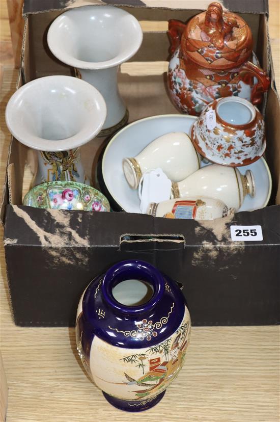 A quantity of Japanese ceramics